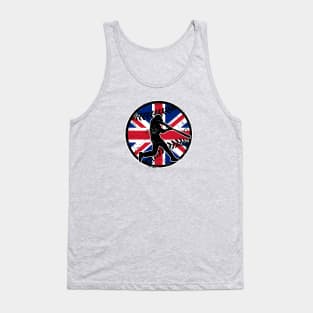 Great Britain Flag Baseball GB Distressed Tank Top